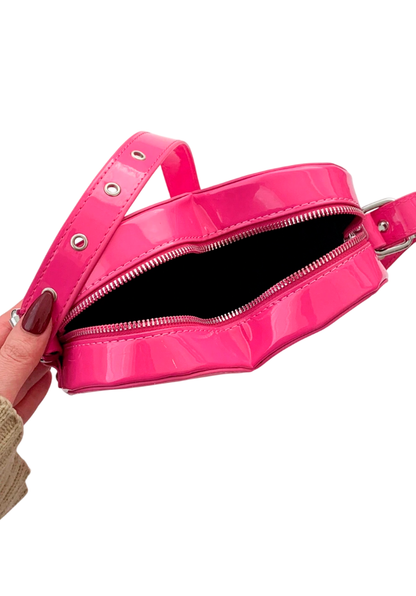 Cartera corazón rosa