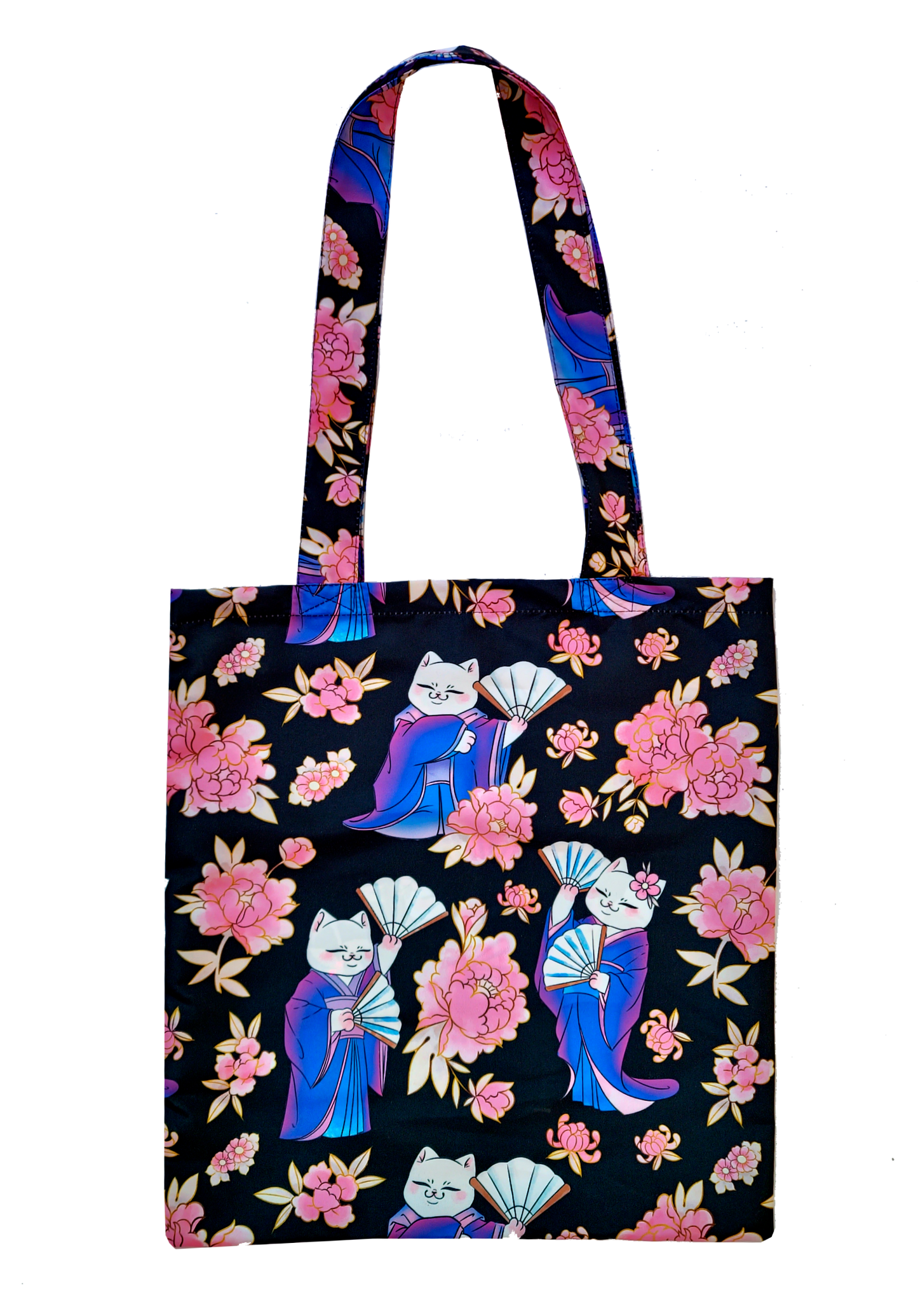 Tote bag gatito abanico